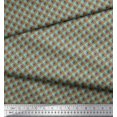 thumbnail image 2 of Soimoi Georgette Viscose Fabric Diagonal Check Printed Craft Fabric by The Yard 42 Inch Wide, 2 of 5
