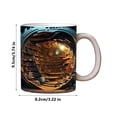 thumbnail image 3 of Dvkptbk Mug 3 D Creatives Space Bookshelf Ceramic Mugs Study with Coffee Mugs for Book Lovers Gift Kitchen Gadgets, 3 of 6