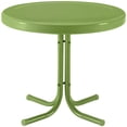 thumbnail image 1 of Pemberly Row Table d'Appoint Contemporain en Métal pour Patio, Vert Oasis, 1 of 6