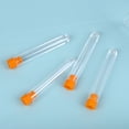thumbnail image 4 of FRCOLOR test tube 100Pcs Plastic Clear Test Tube for Scientific Experiments Party Candy Storage with Cap(Random Color),2.95"X0.47"X0.47", 4 of 5