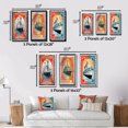 thumbnail image 4 of Designart "Vintage RMS Titanic Postal Stamp II" Boat Framed Wall Art Set Of 3 - Red Modern Frame Gallery Wall Set For Home Decor, 4 of 6