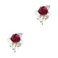 thumbnail image 3 of relayinert Broche Moderne Minimaliste Épingle Unique et à la Mode Pièce Déclarée Épingles de Luxe pour Mariages Rouge Vin Ensemble de 2, 3 of 6