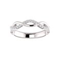 thumbnail image 3 of 1/8ct Diamond Infinity Wedding Ring Available in 14k White, Yellow, or Rose Gold, 3 of 3
