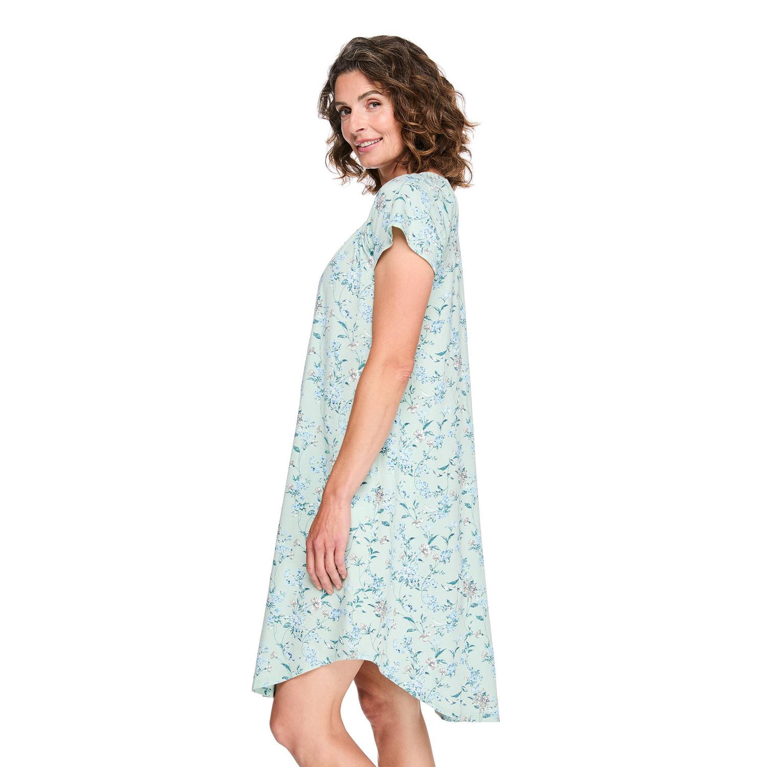 Chemise de nuit à manches évasées Iyla pour femmes