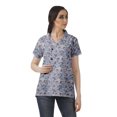 thumbnail image 1 of Moomaya Chemise Tunique Style Enveloppant pour Femmes en Coton Décontracté Col Classique Boutonné, 1 of 6