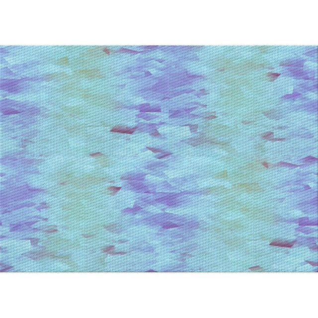 Ahgly Tapis Rectangulaire Lavable en Machine Intérieur Transitionnel Bleu Iceberg, 4 Pieds x 6 Pieds