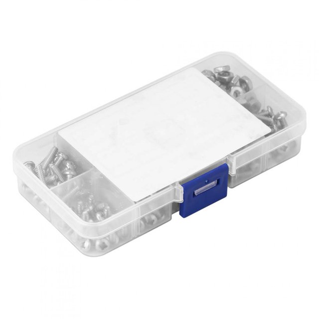 Ensemble de Vis et Vis pour Machine à Tête Poêle 260 Pcs /set 6-32 Acier Inoxydable Kit d'Assortiment de Vis et Vis pour Machine à Tête Poêle