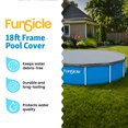 thumbnail image 2 of Funsicle 18 Foot Durable Pool Cover for Oasis and Activity Pools, Gray, 2 of 6