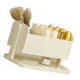 thumbnail image 1 of Eyebrow Pencil Organizer, Countertop Lipstick Holder Space Saving Easy To Clean Convenient Stylish  For Countertop Milky White, 1 of 8