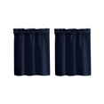 thumbnail image 1 of pdqouc 2PCS Solid Color High Precision Through The Rod Small Curtain American Shade Decoration Kitchen Coffee Short Curtain for Windows Doors Shades for Home Nursery Bedroom Kitchen Bathroom, 1 of 3