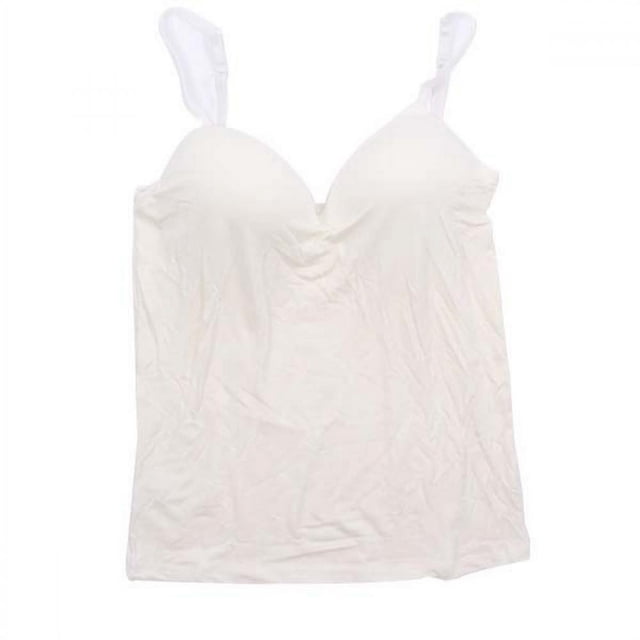 Wuffmeow Femme Cami Coton Stretch avec Soutien-Gorge Étagère Intégré