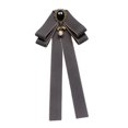 thumbnail image 1 of KLKCMS Bowknot Brooch Pin Collar Elegant Ribbon Brooches Ribbon Bow Tie Brooch Neck Tie Gray, 1 of 9