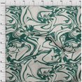 thumbnail image 4 of oneOone Viscose Chiffon Teal Green Fabric Abstracts Sewing Craft Projects Fabric Prints By Yard 42 Inch Wide, 4 of 5