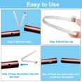thumbnail image 4 of Unique Bargains 9x9.2mm Kayak Paddle Snaps, Hollow Button Single Pin Lock Tube Spring Clips for Tent Pole, 10 Pack, 4 of 6