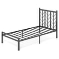 thumbnail image 4 of Costway Lit Plateforme Format Simple avec Tête de Lit Rangement sous le Lit 11,5 Pouces Assemblage Facile, 4 of 10