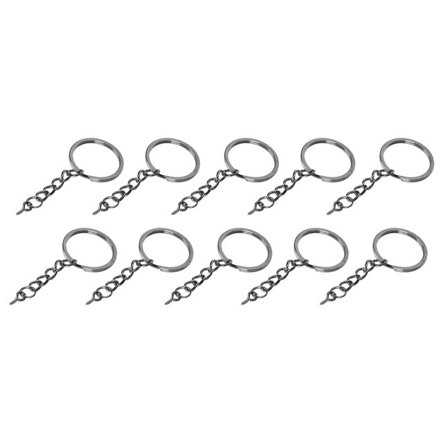 Porte-clés Bricolage, 10pcs Porte-Clés Porte-Clés Porte-Clés avec Chaîne Robuste et Résistant
