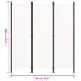 thumbnail image 4 of vidaXL 3-Panel Room Divider Cream White 150x180 cm, 4 of 4