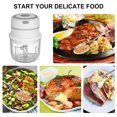 thumbnail image 4 of Amdohai Electric Mini Garlic Chopper Food Slicer Portable Garlic Grinder Blender Food Processor For Pepper Chili Vegetable Nuts Meat 300ML USB Rechargeable, 4 of 8