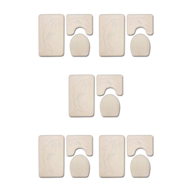 Transemion 3x Durable And Absorbent Bath Mat For Bathtub And Shower Designed To Last PJ210611-B001 5Set