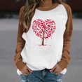 thumbnail image 1 of Meichang Chandails pour Femmes Chandail de la Saint-Valentin pour Femmes Chandail Graphique Cœur d'Amour Manches Longues Col Rond Chandail de Fête en Liquidation Cadeaux de la Saint-Valentin, 1 of 4