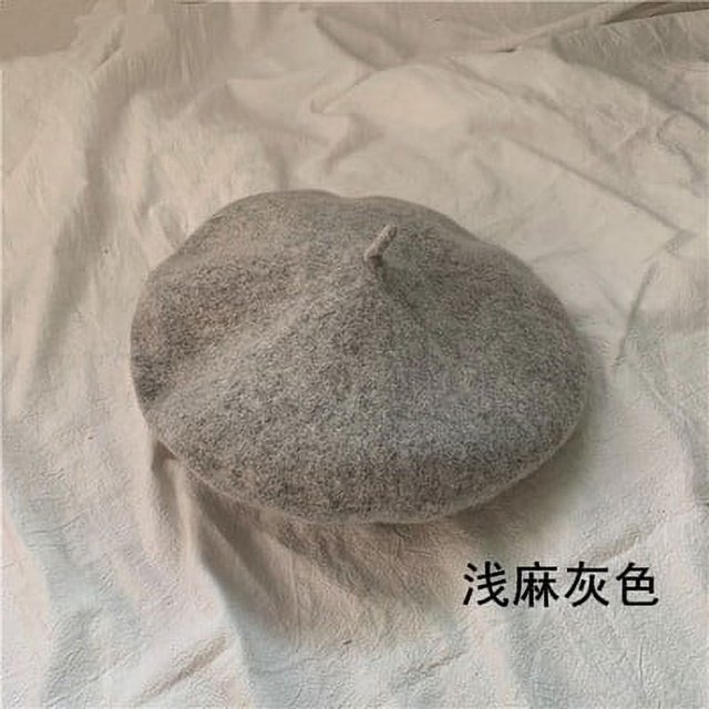 LinYooLi Breda Hat Female British Retro Autumn And Winter Day Is Wool Painter Hat Ladies Beilei Hat Versatile Korean Version