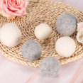 thumbnail image 4 of Unique Bargains 4 Packs Dryer Balls, 2 Inches Wool Dryer Balls for Dryer Laundry, Light Grey, 4 of 5