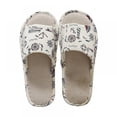 thumbnail image 2 of Linen Casual Comfy Indoor Home Slippers  For Men And Women Outdoor Garden Household Commodities Open-Toe Shoes, 2 of 10