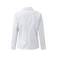 thumbnail image 4 of Innerwin Blazers Solid Color Women Cardigan Jacket Work Shawl Neck Slim Fit Business Jackets White 4XL, 4 of 7