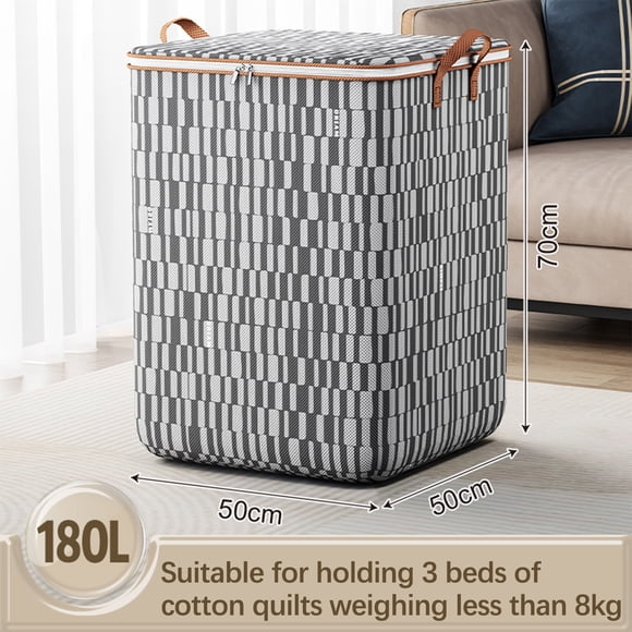 QIPOPIQ Clothes Storage Bag Wardrobe Sorting Storage Box Portable Storage Bag Winter Cup New Year & Christmas Gift Storage Box Winter Clearance Storage Trunks Bag