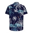thumbnail image 4 of Chemise Homme Imprimée à Manches Courtes Hommes Drôle Tropicale Décontractée Hawaïenne Chemise de Plage, 4 of 5