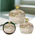 thumbnail image 1 of Elegant Glass Cleaning Container with Pomegranate Design for Home and Bathroom Use Storage Jar, 1 of 7