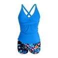 thumbnail image 5 of Maillots de Bain Tankini pour Femmes 2026 Décontracté Modeste Haut Croisé à Col en V Profond avec Short de Bain Maillots de Bain pour Femmes 2 Pcs, 5 of 5