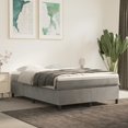 thumbnail image 1 of vidaXL Bed Frame Light Grey 152x203 cm Queen Velvet, 1 of 5