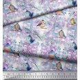 thumbnail image 2 of Soimoi Rayon Fabric Branch & Bird Artistic Fabric Prints by Yard 56 Inch Wide, 2 of 3