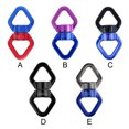 thumbnail image 3 of 360 Degree Swivel Rope Connector Gear Mountaineering Duty Safety Spinning Carabiner Connection Hoop Attachment Outdoor Rescue Hardware Black, 3 of 7