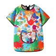 thumbnail image 1 of Lipstore Kids Art Smock Children Artist Painting Apron for Art Class Drawing Handwork Green M, 1 of 8