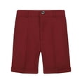 thumbnail image 1 of Toddler Boys Dress Shorts Straight Wide Leg Pants Solid Color Pull on Summer Shorts, 1 of 2