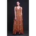 thumbnail image 3 of Bimba Bird Ladies Printed Resort Maxi DrawstringDressSpaghetti Strap Beach Wear-Large, 3 of 5