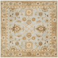 thumbnail image 1 of Safavieh Antiquities Collection AT856B Handmade Traditional Oriental Light Blue and Sage Wool Square Area Rug (6' Square), 1 of 3
