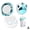 A, variant on SharkTRUE Contact Lens Case with Cleaner Washer, Travel Size Cute Colored Contact Lenses Applicator Removal Tool Kit with Mirror Solution Bottle for Daily Outdoor