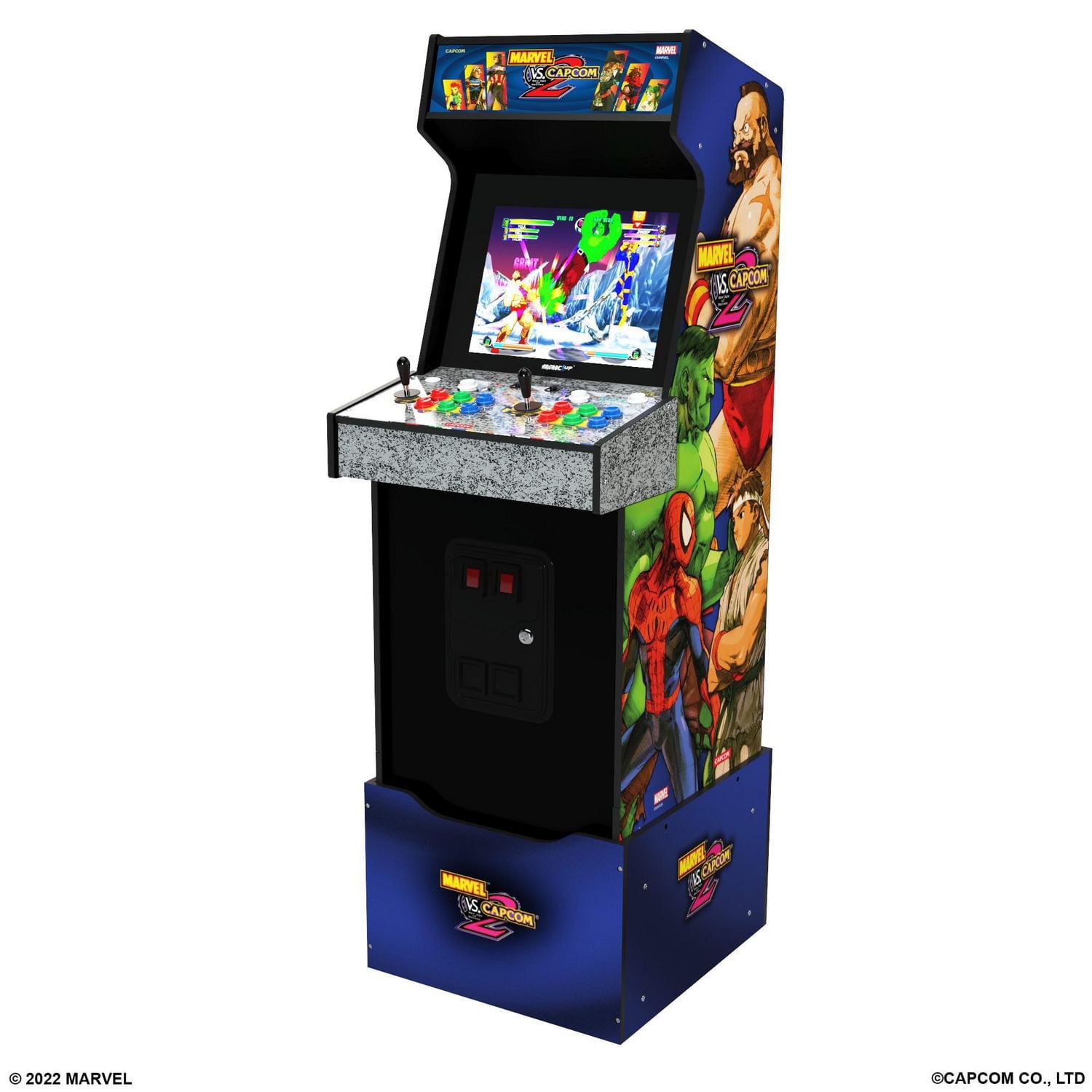 Arcade1Up Marvel Vs. Capcom 2 Arcade Machine w/ Wifi, Lit Marquee