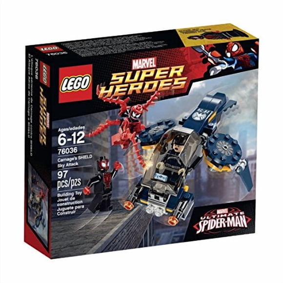 LEGO Super Heroes 76036 Ensemble de Construction d'Attaque du Ciel du Bouclier de Carnage