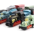 thumbnail image 4 of MasteelfCA Ensemble de 4 Pcs de Véhicules Jouets en Alliage, Train à Vapeur Rétro à Rétrofriction, Modèle de Train, Jouets pour Enfants, Cadeaux pour Garçons (Rouge), 4 of 7