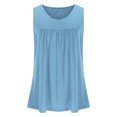 thumbnail image 4 of LSLJS Débardeurs pour Femmes Blouse d'Été Décontractée Sans Manches pour Femmes Hauts à Col Rond T-Shirt Uni Gilet pour Femmes, 4 of 6