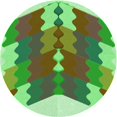 thumbnail image 1 of Ahgly Company Tapis Rond Lavable en Machine Intérieur Transitionnel Vert Fougère, 3 Pieds Rond, 1 of 7