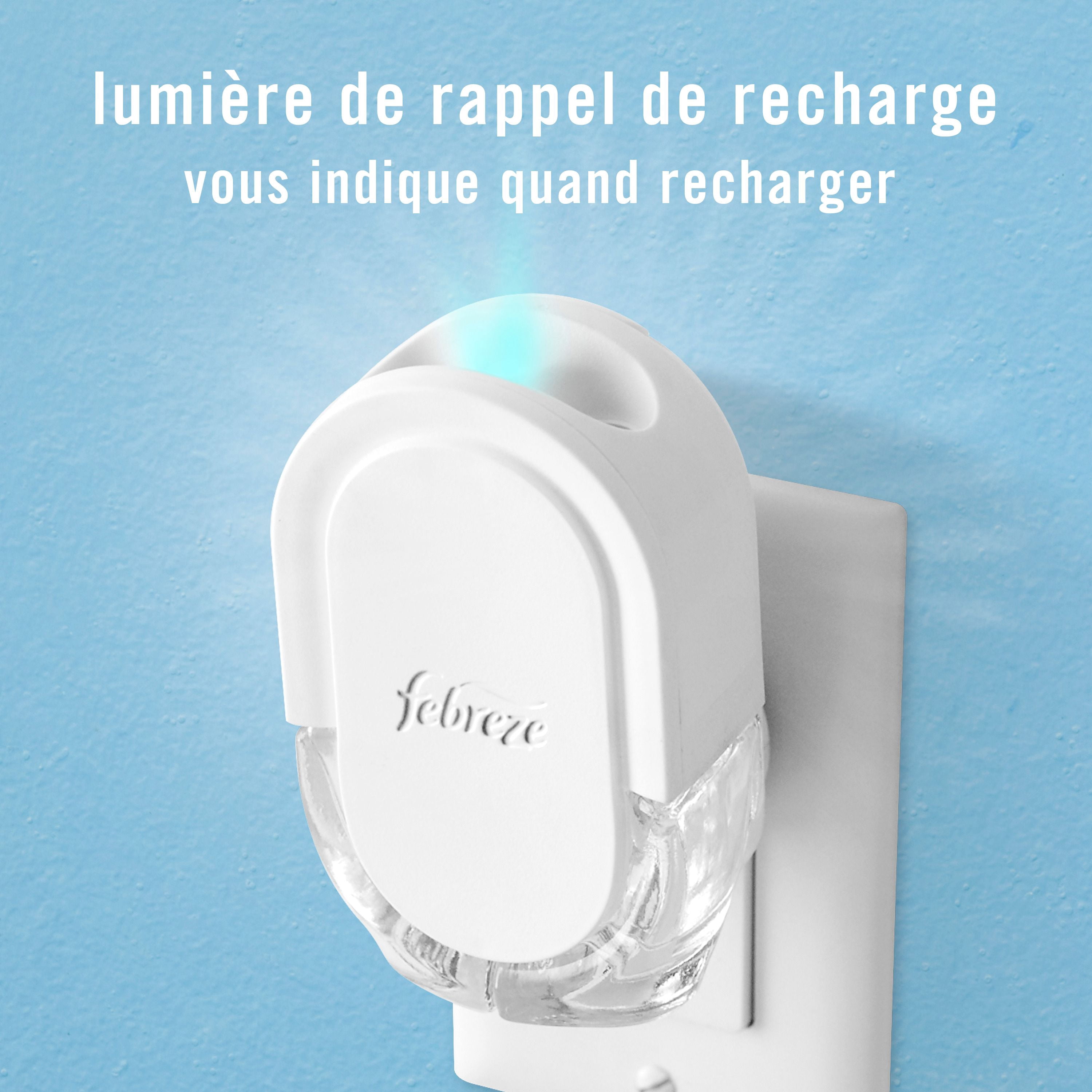 Febreze Désodorisant à Brancher, Recharge d'Huile Parfumée Anti-Odeurs, Parfum Rêves de Lavande, 3 Recharges