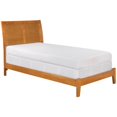 thumbnail image 1 of Atlantic Furniture Lit Traîneau Simple XL en Latte Caramel, 1 of 6