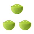 thumbnail image 3 of Youkk Easy To Install Double-layer Plastic Flowerpot For Walls Drainage Flower Pot Light Green 3Set, 3 of 6
