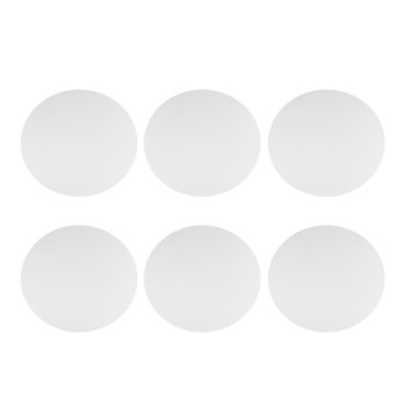 6PCS 30CM Round Canvas Drawing Board Premium Art Painting Board Artist Round Shape Canvas Board Oil Paint Canvas Sketchpad (White）
