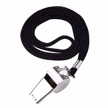 Metal Referee Whistle Stainless Steel Extra Whistle with Lanyard for School Sports Soccer Football Basketball 3pc